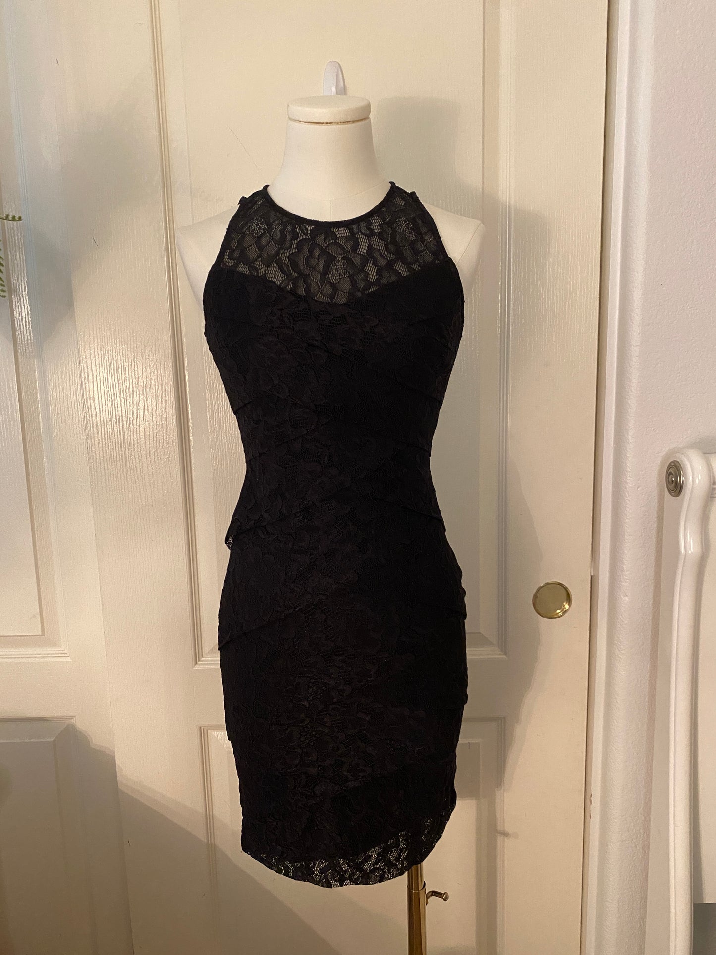 White House Black Market Instantly Slimming Black Lace Dress (~$50 off retail!)