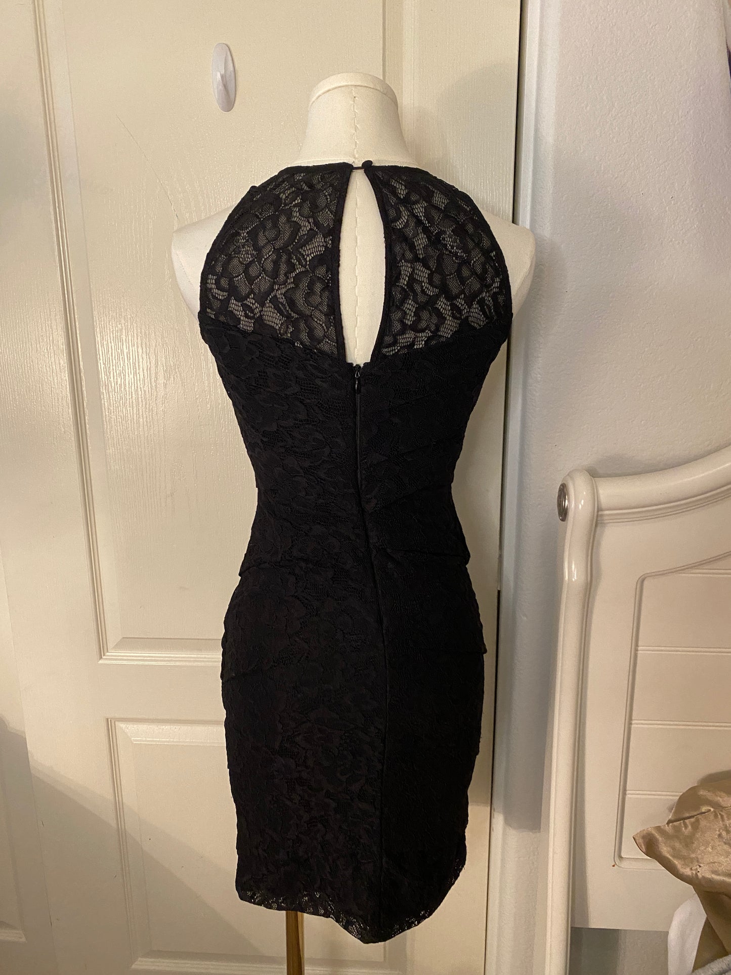 White House Black Market Instantly Slimming Black Lace Dress (~$50 off retail!)