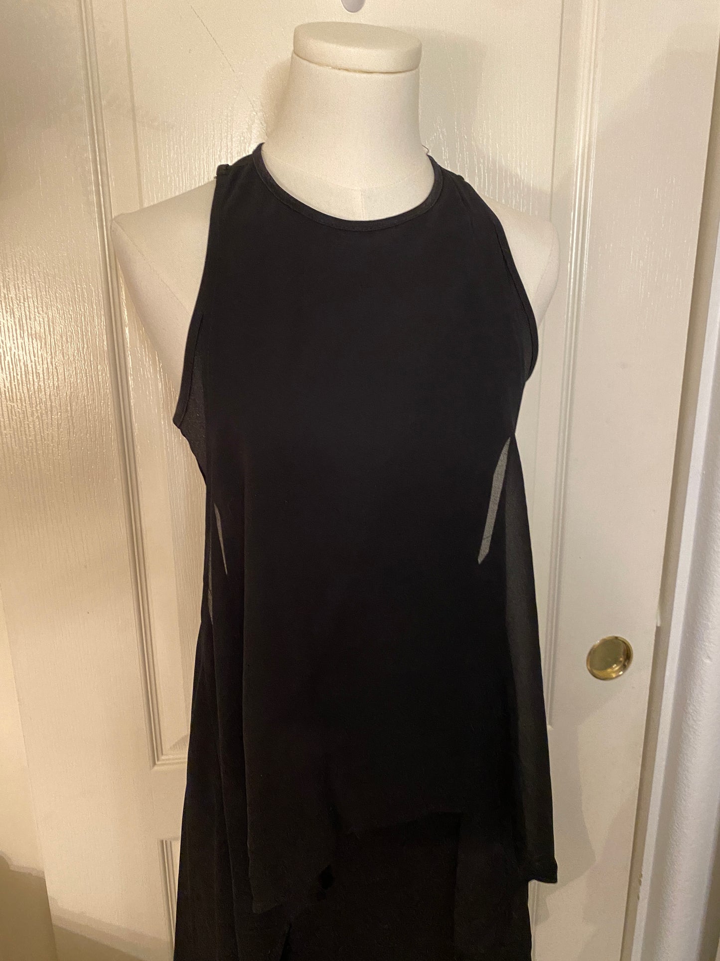 Very J Black Formal Elegant High Low Feminine Dress (~17 off retail)!