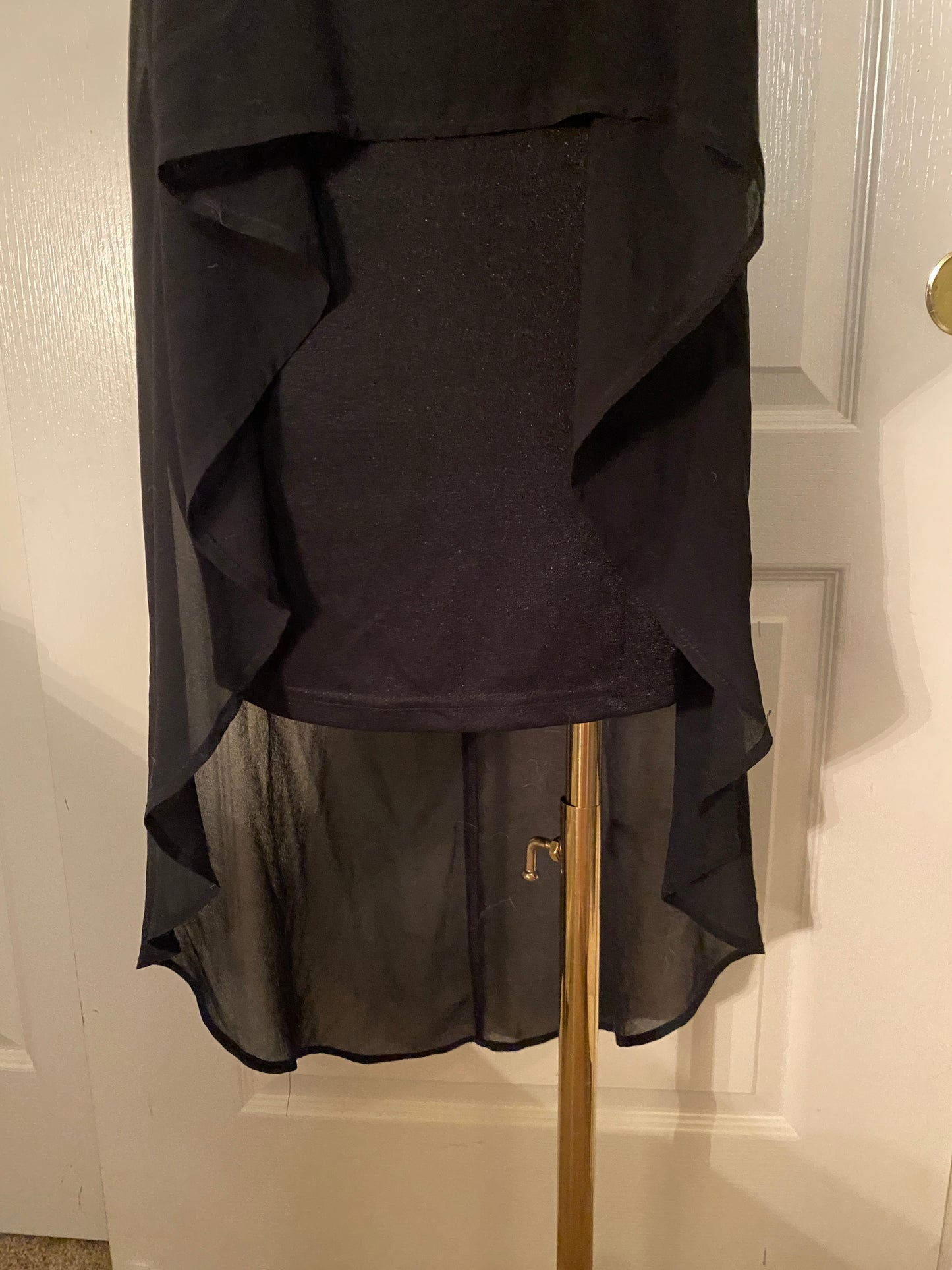Very J Black Formal Elegant High Low Feminine Dress (~17 off retail)!