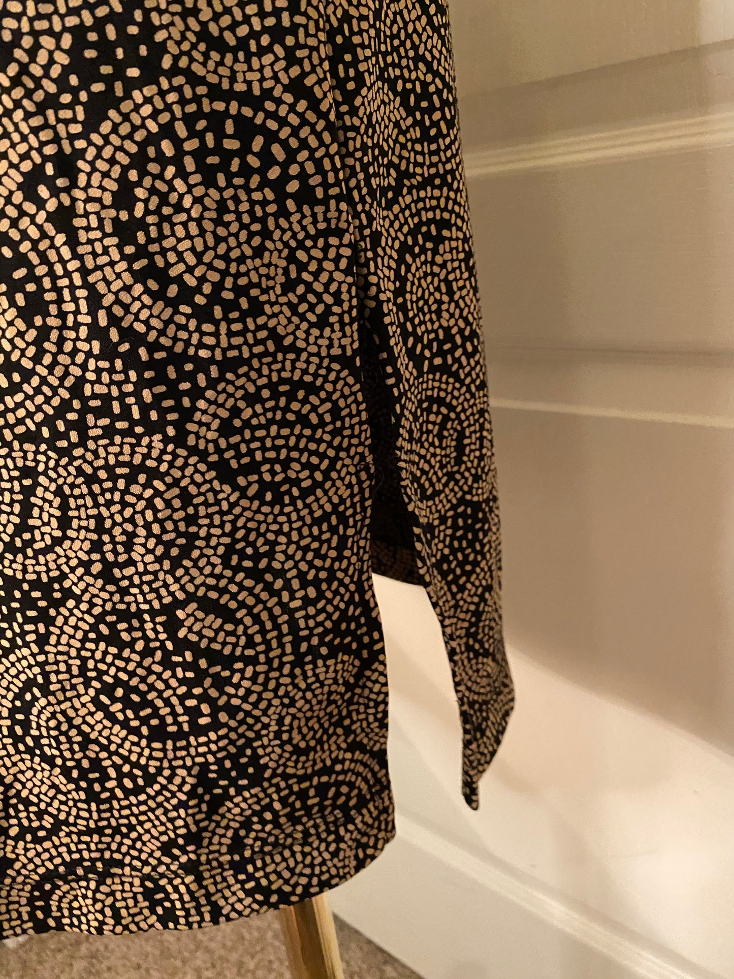 New York & Company Brown and Black Pattern Knee Length Dress (~$17 off retail)!