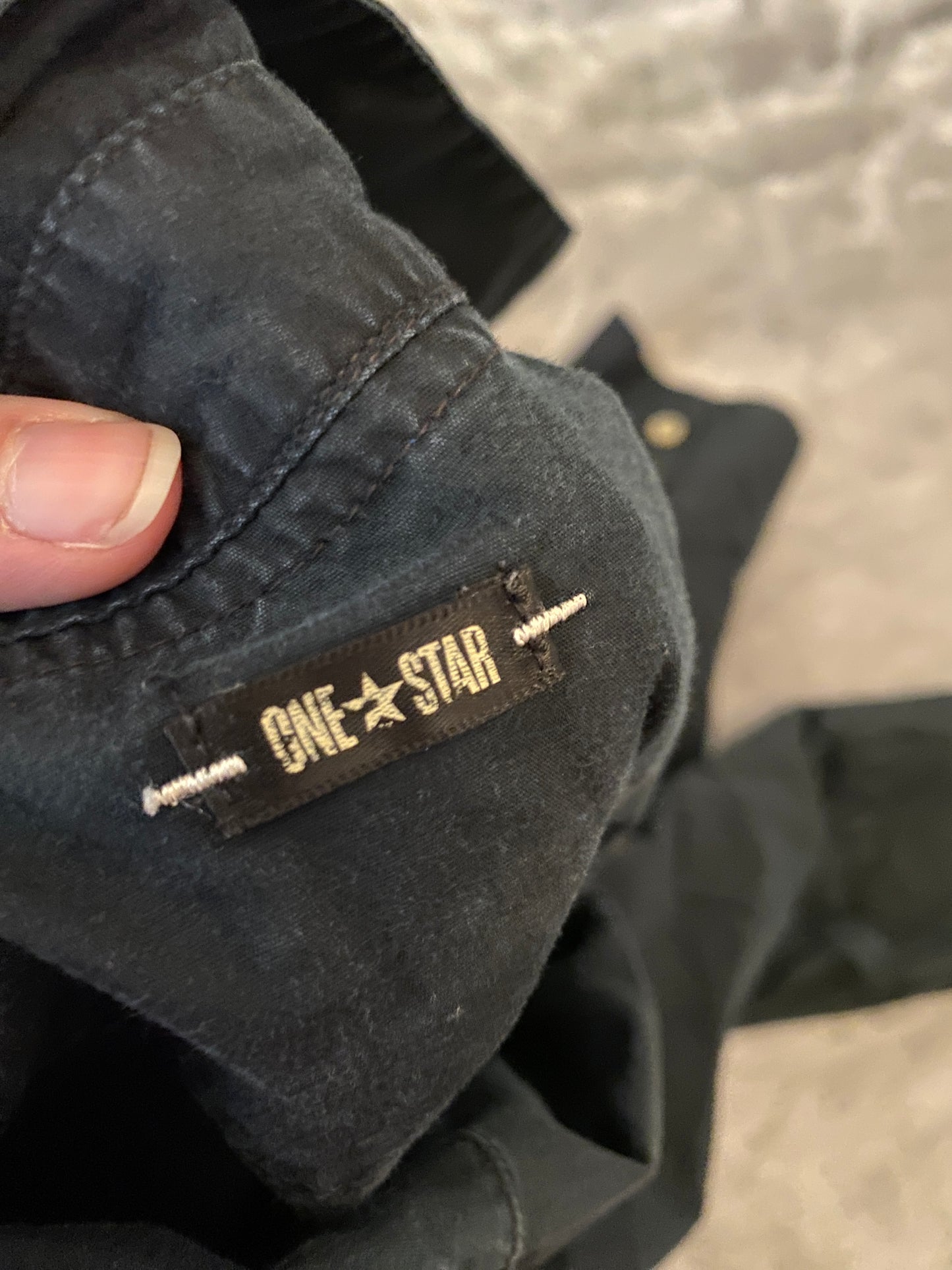 Converse One Star Long Sleeve Navy Black Wrap Dress