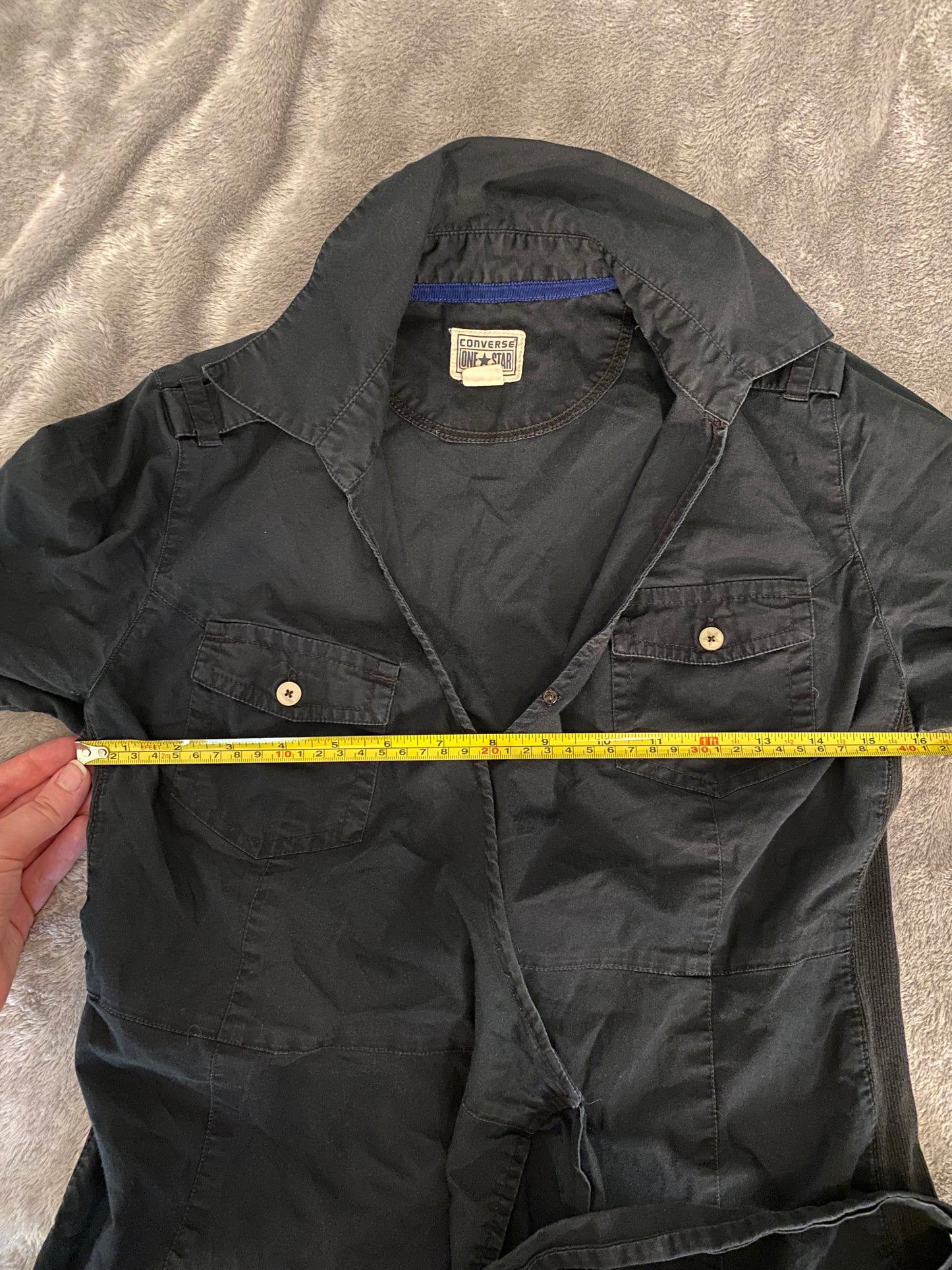 Converse One Star Long Sleeve Navy Black Wrap Dress