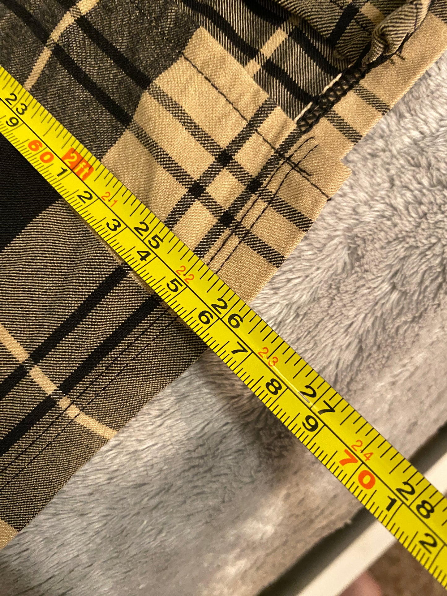Love Tree Black and Tan Beige Spaghetti Strap Fitting Mini Dress Gingham Plaid