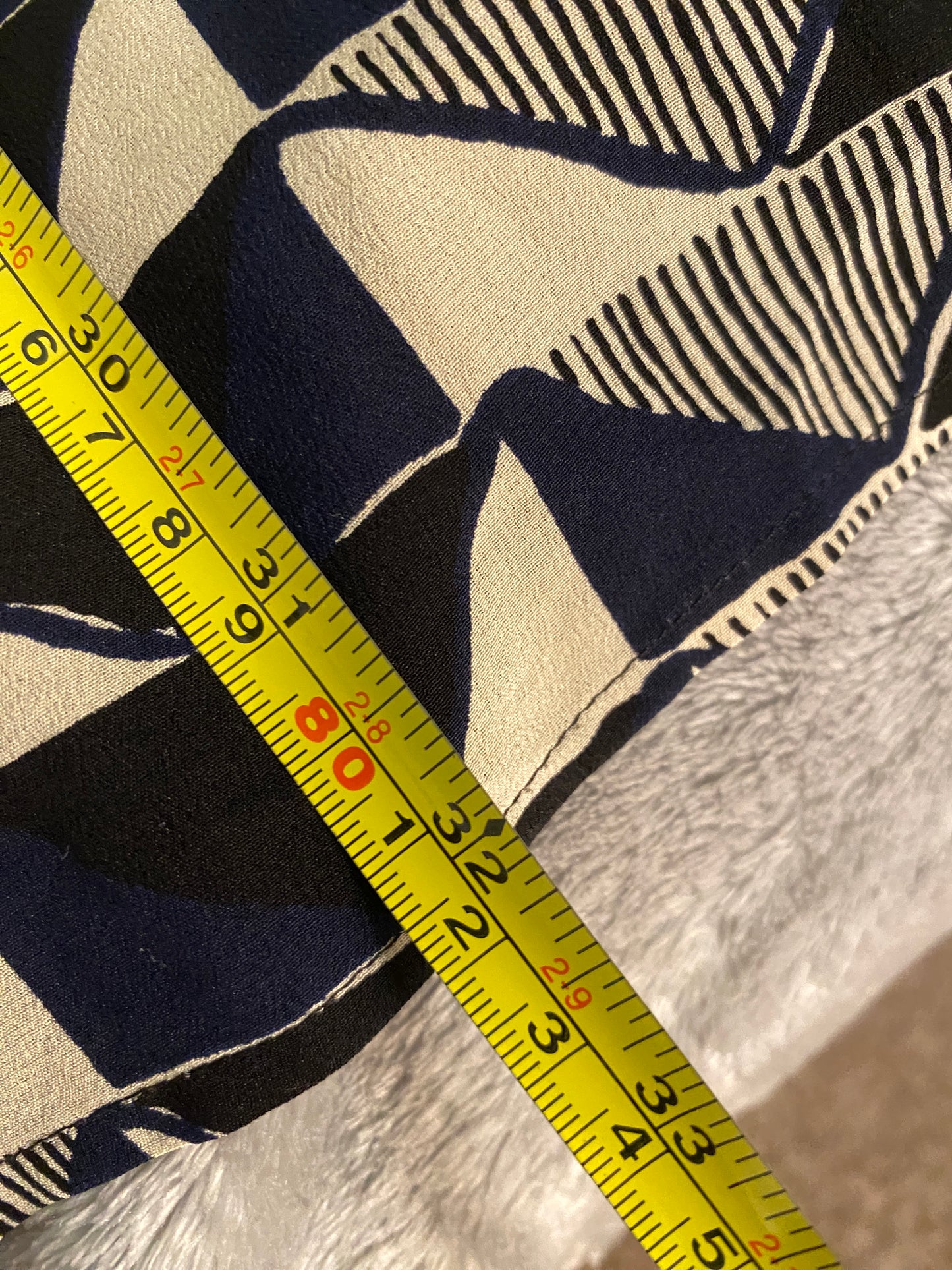 Madewell Spaghetti Strap Black and White Pattern Summer Knee Length Dress