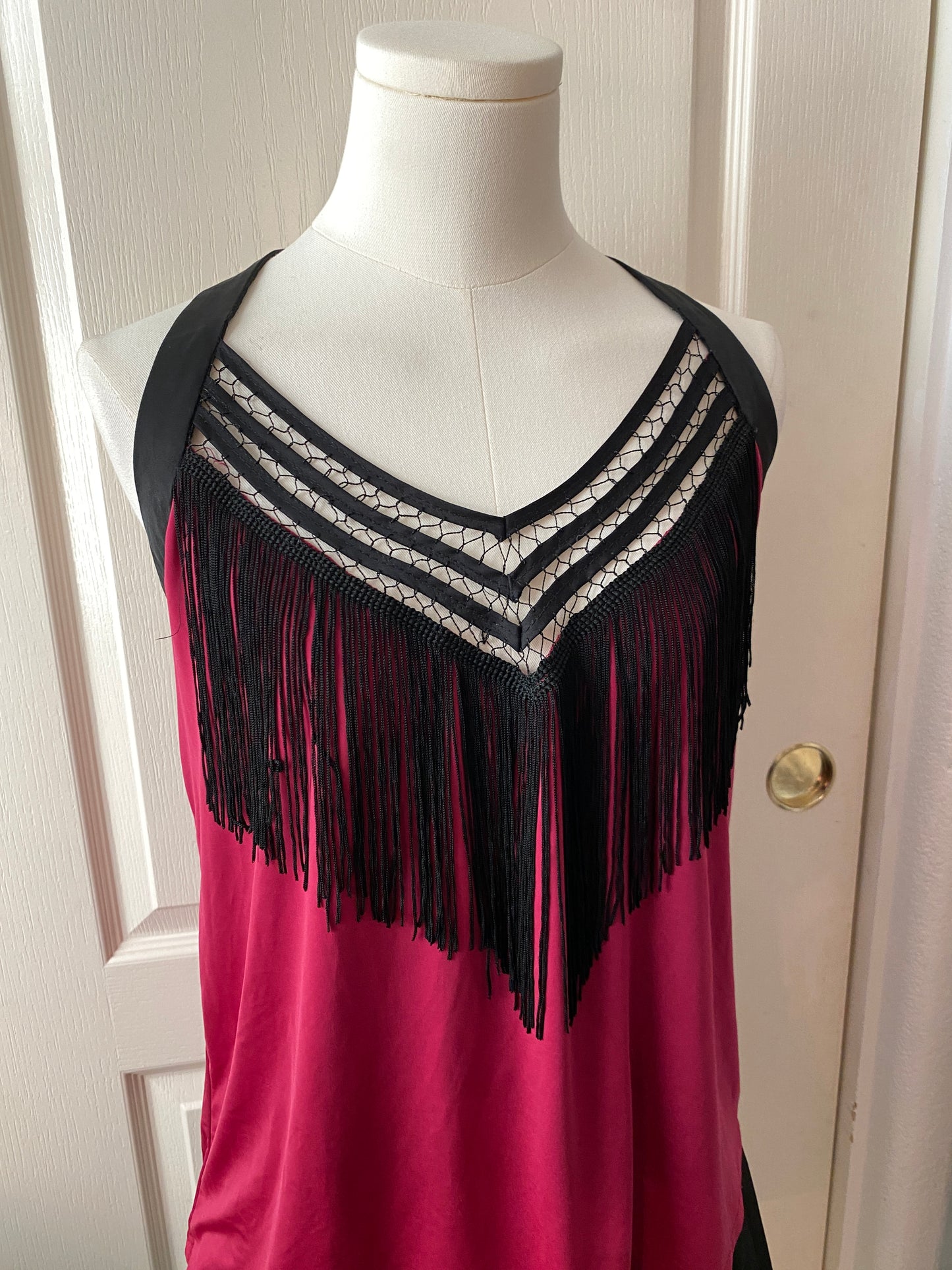 Baby Phat Y2k Hot Pink Black Summer Feminine Club Blouse Top