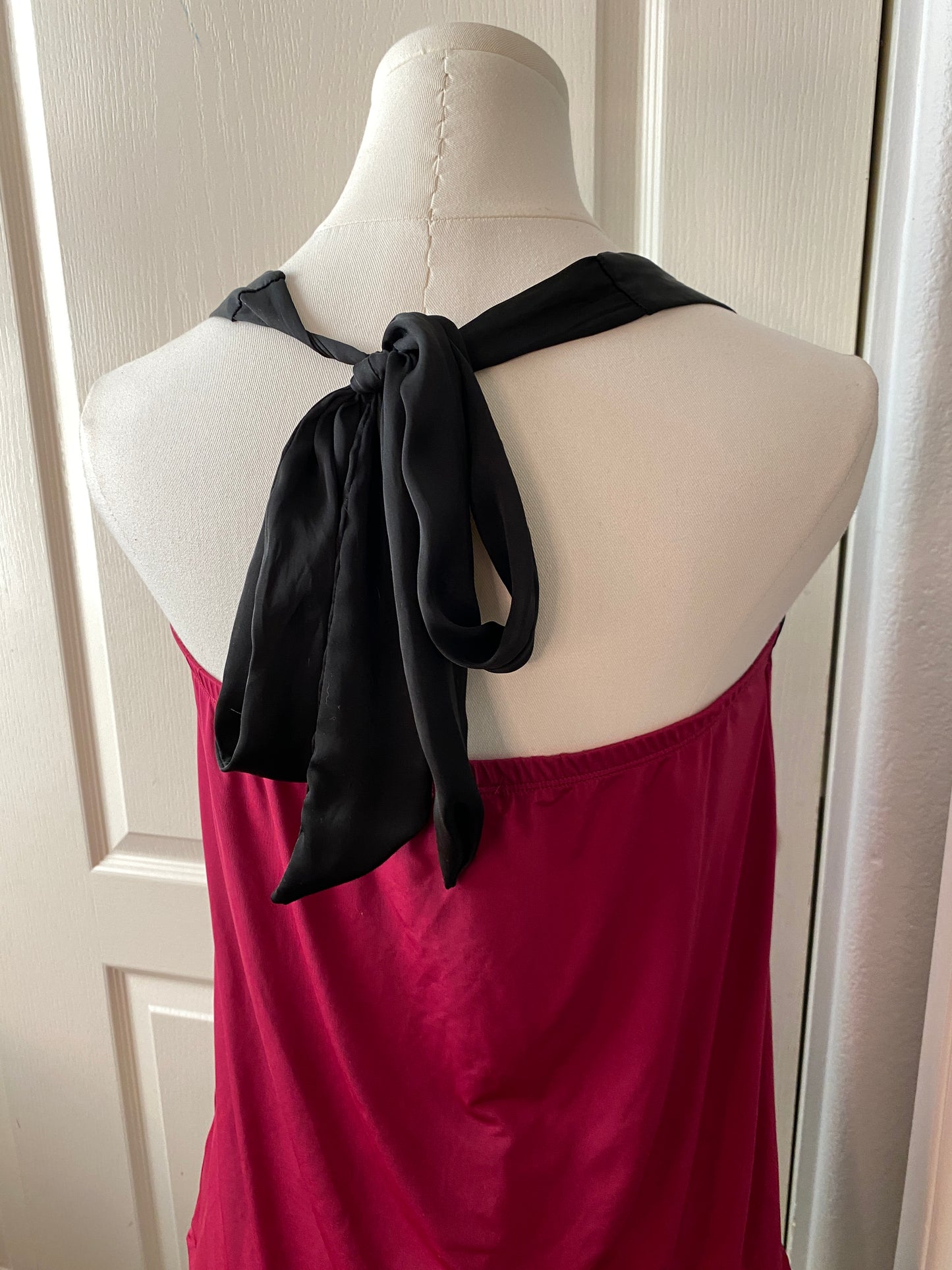 Baby Phat Y2k Hot Pink Black Summer Feminine Club Blouse Top
