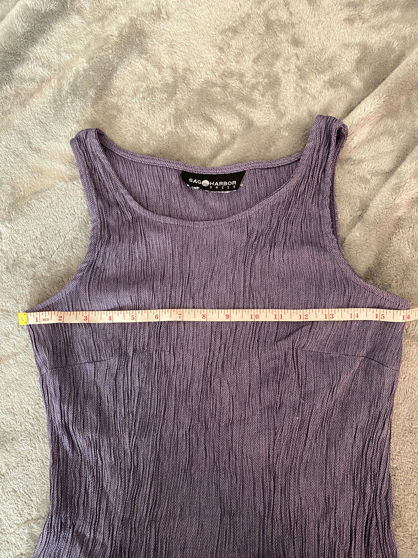 Sag Harbor Lavender Purple Sleeveless Tank Summer Feminine Top
