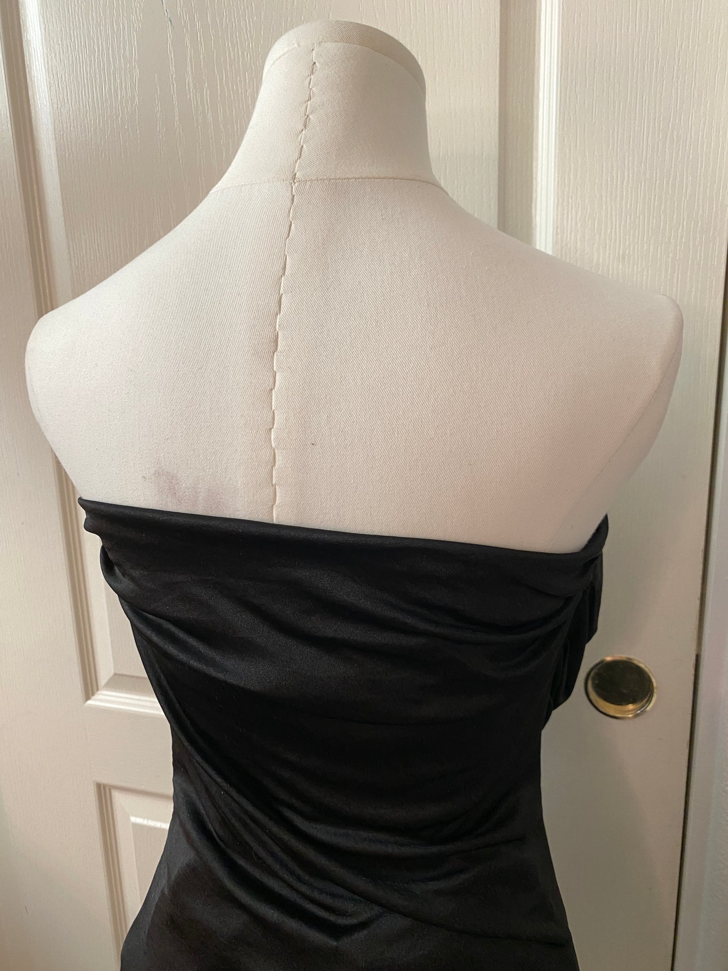Express Sleeveless Black Ruffle Wrap Sash Club Summer Top Blouse