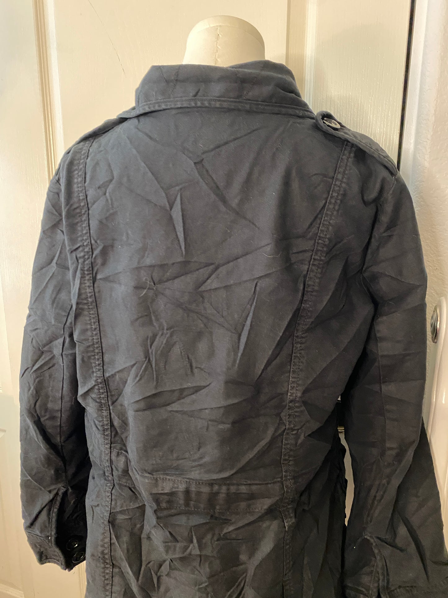 GAP Black Zip Up Heavy Cargo Techwear Winter Fall Autumn Unisex Coat Jacket