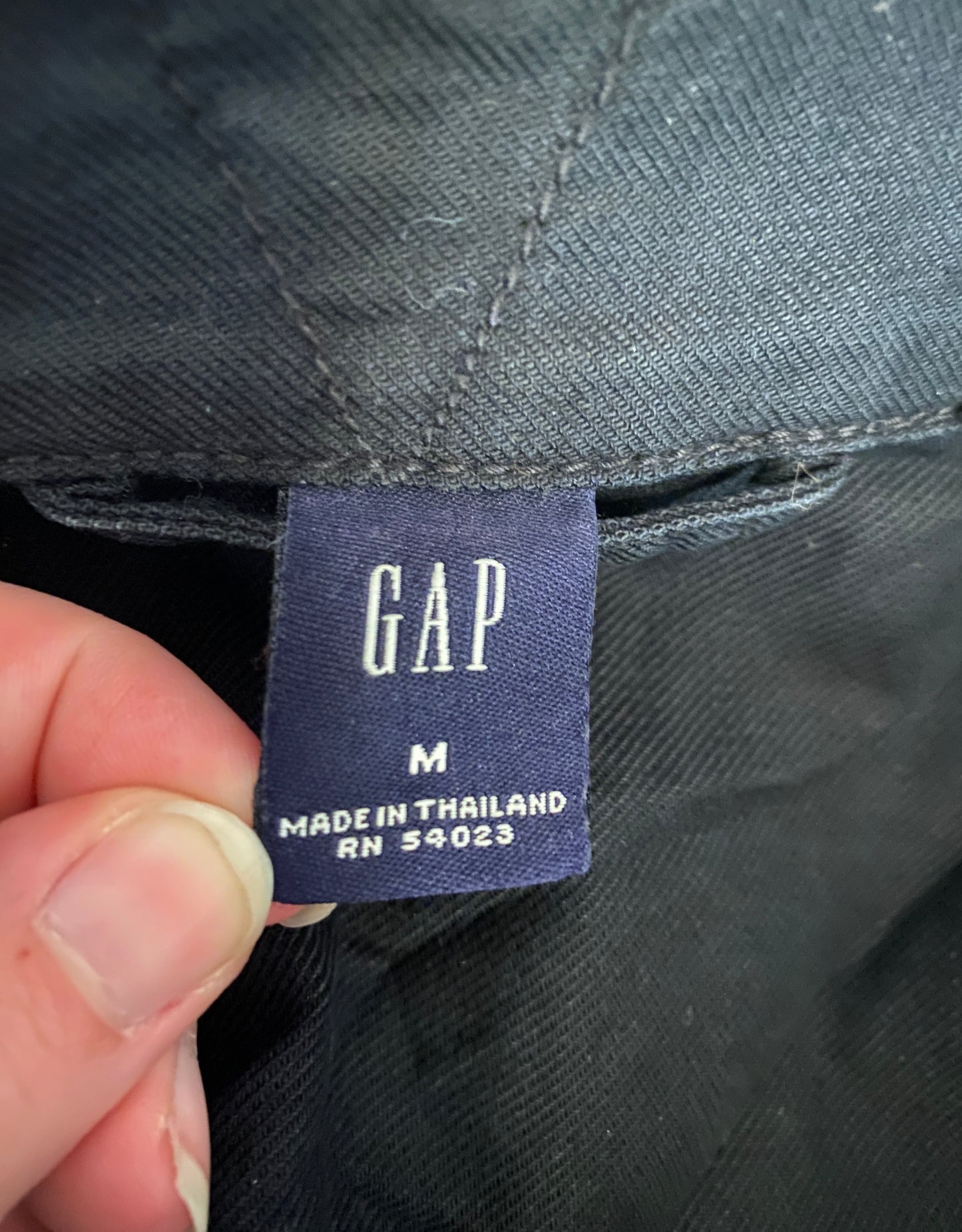 GAP Black Zip Up Heavy Cargo Techwear Winter Fall Autumn Unisex Coat Jacket
