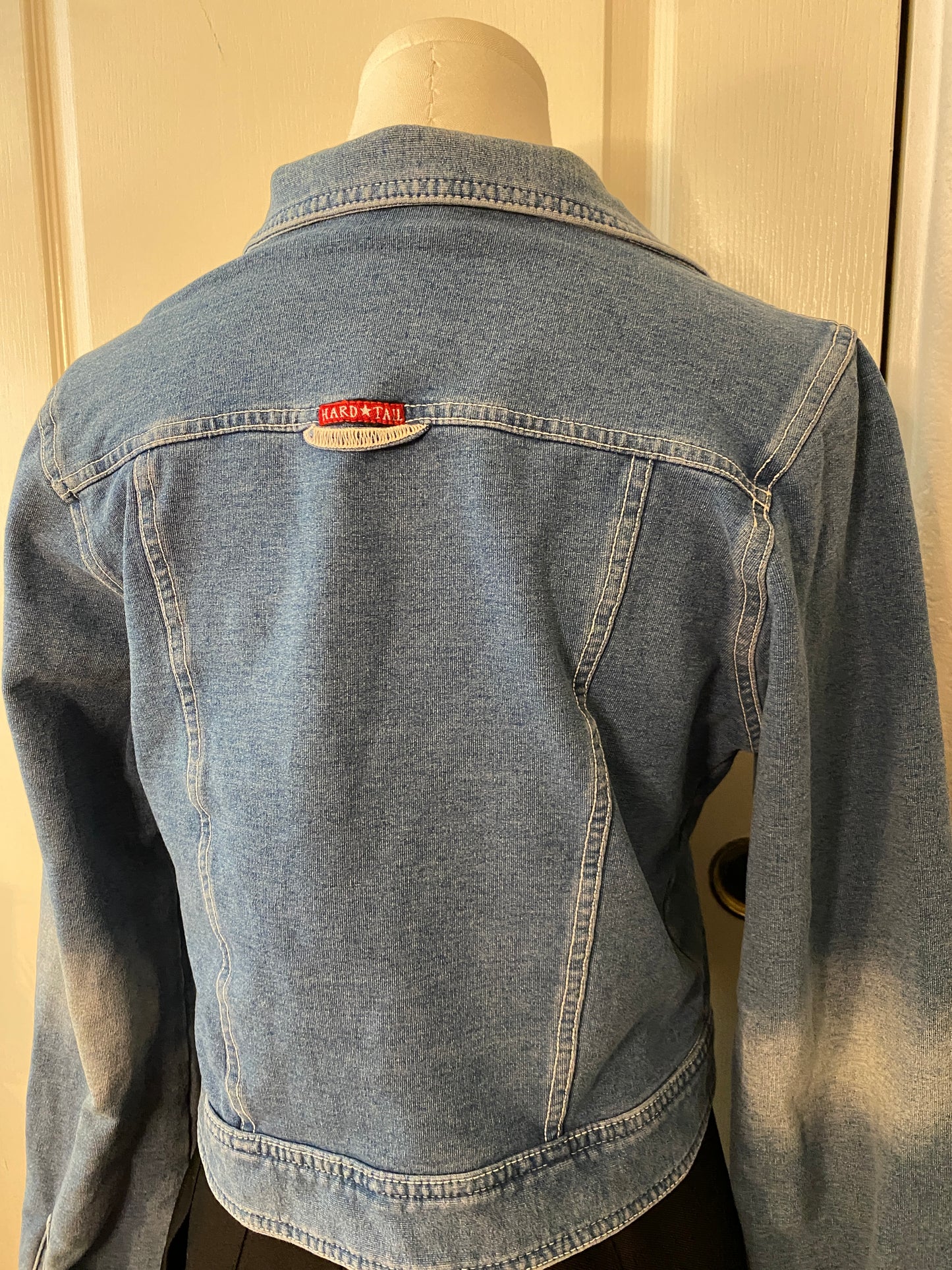 HardTail Forever Blue Long Sleeve Button Up Denim Indie Jean Jacket