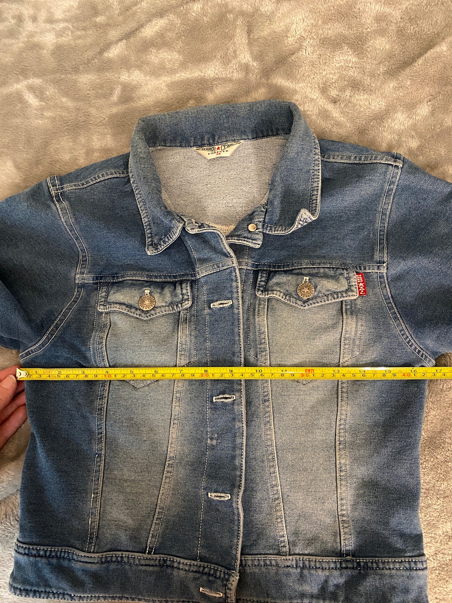 HardTail Forever Blue Long Sleeve Button Up Denim Indie Jean Jacket