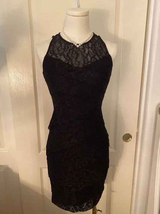 White House Black Market Instantly Slimming Black Lace Dress (~$50 off retail!)