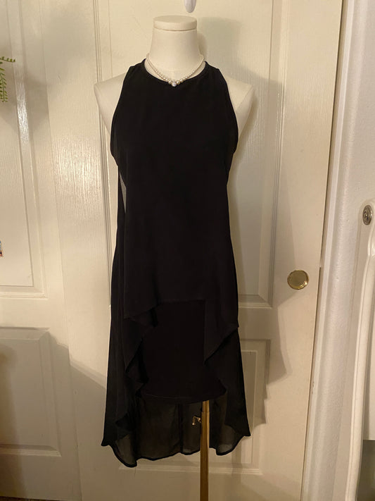Very J Black Formal Elegant High Low Feminine Dress (~17 off retail)!