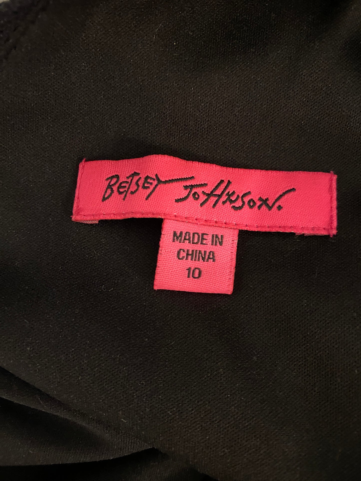 Betsey Johnson Black V Neck Wrap Lace Knee Length Dress (~$30 off retail)!
