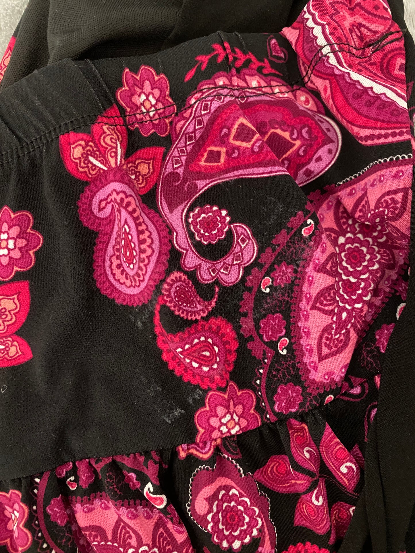 Speeckless Pink and Black Swirl Pattern Knee Length Sleeveless Y2K Mini Dress