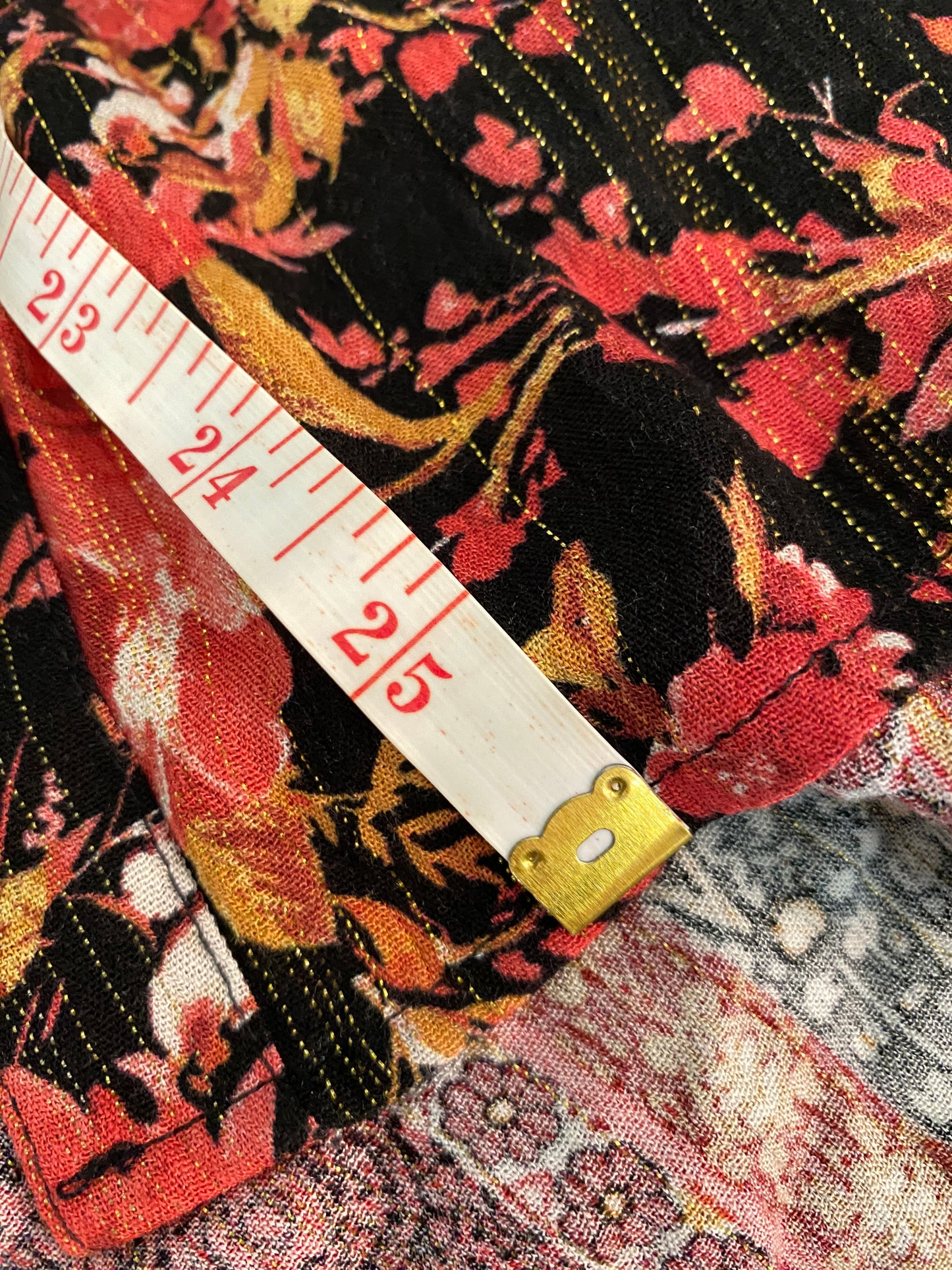 Whimsigoth Long Sleeve Button Up Black Red Yellow Collared Floral Fall Blouse