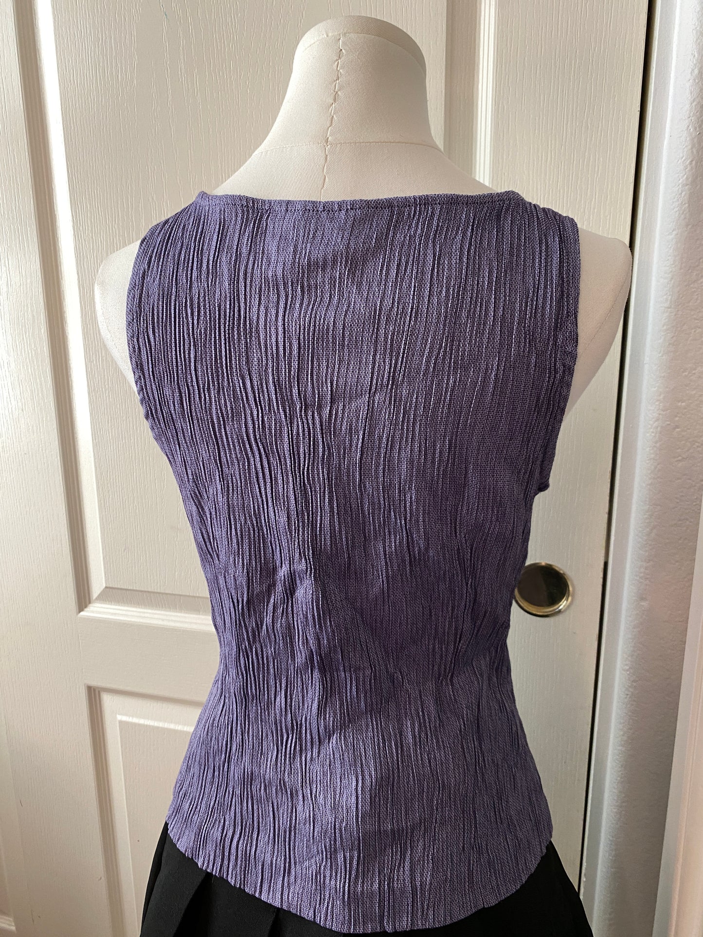 Sag Harbor Lavender Purple Sleeveless Tank Summer Feminine Top