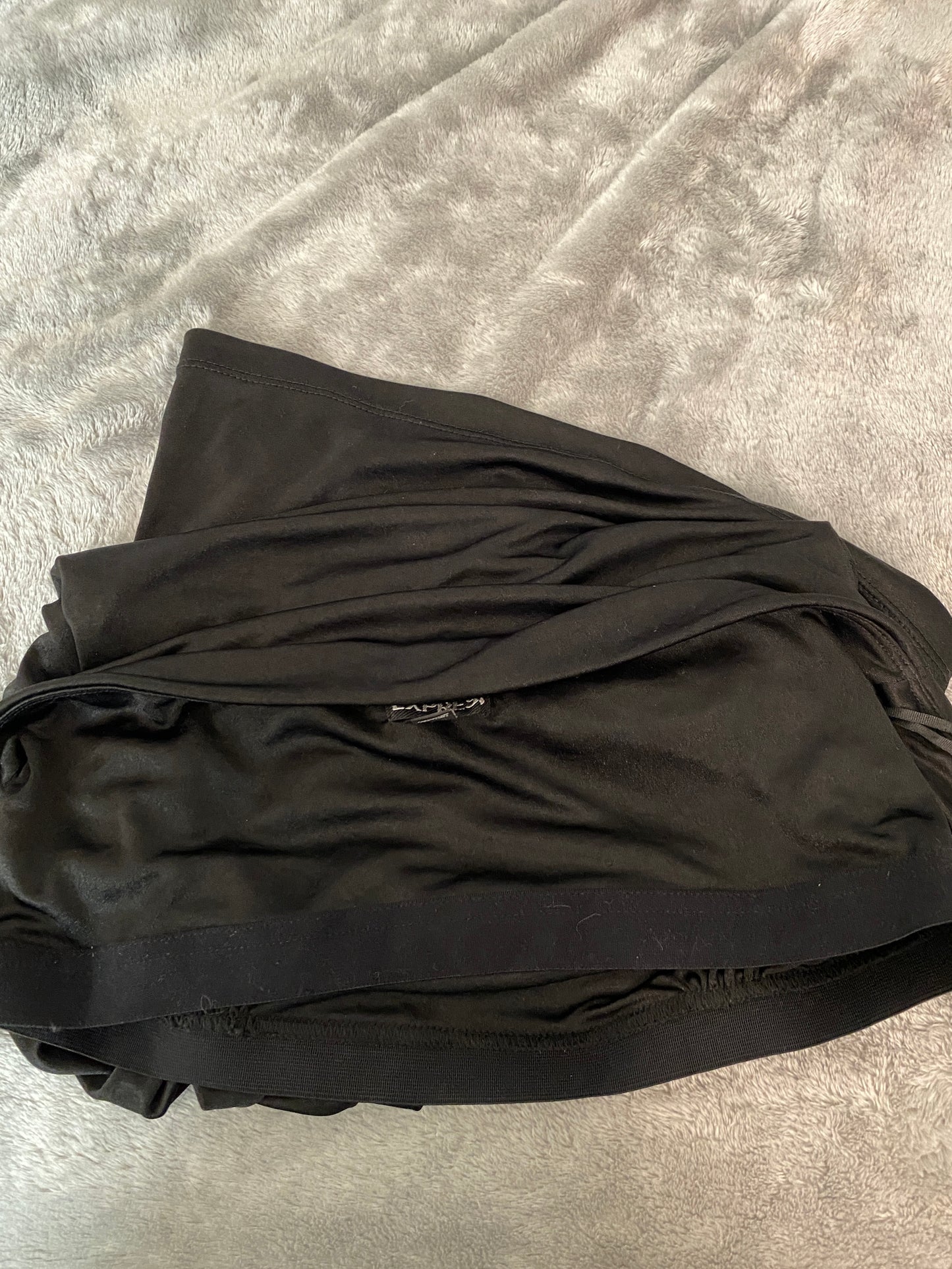 Express Sleeveless Black Ruffle Wrap Sash Club Summer Top Blouse