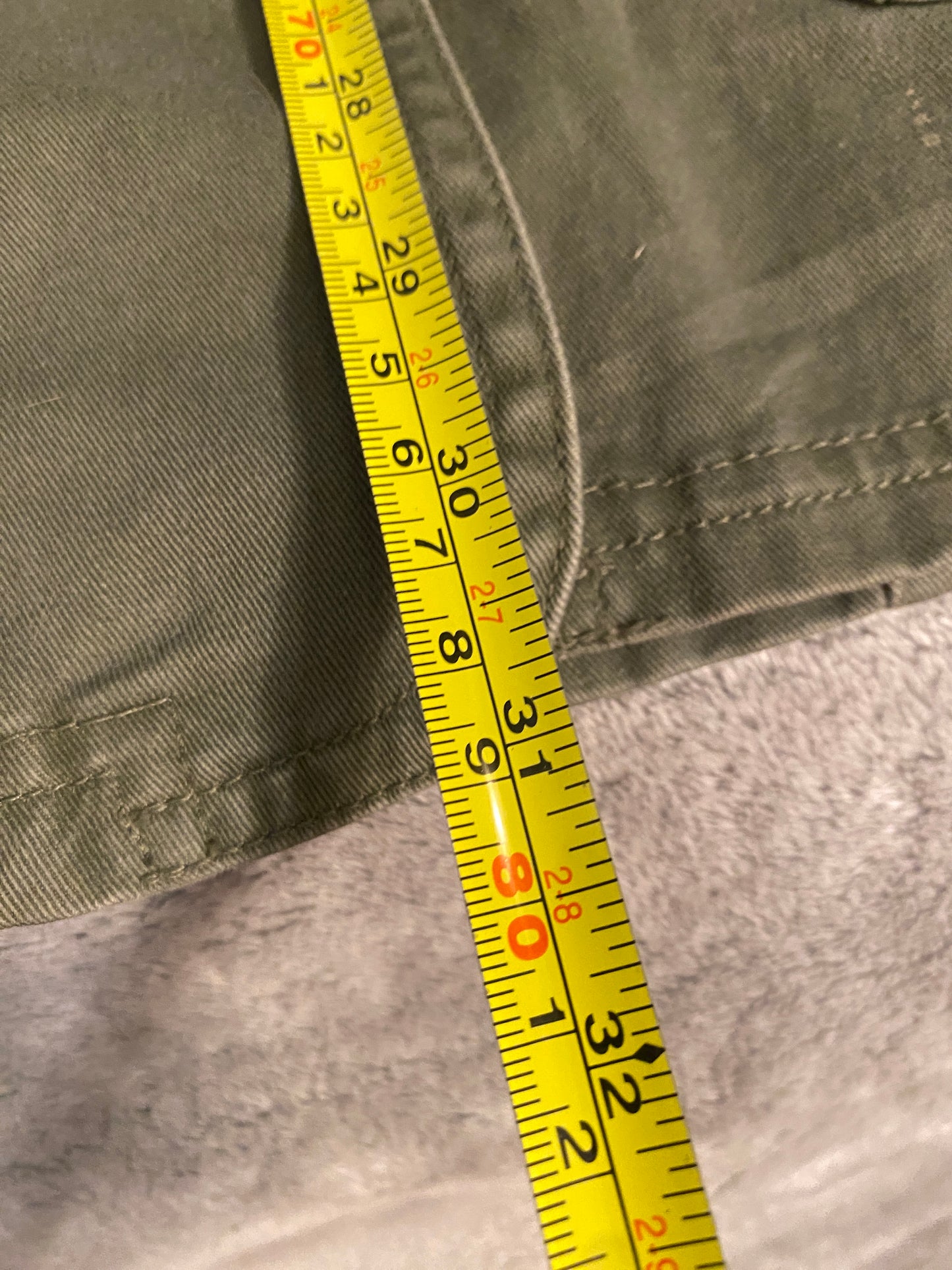 Crossroads Army green Button Up Long Sleeve Collared Jacket Coat