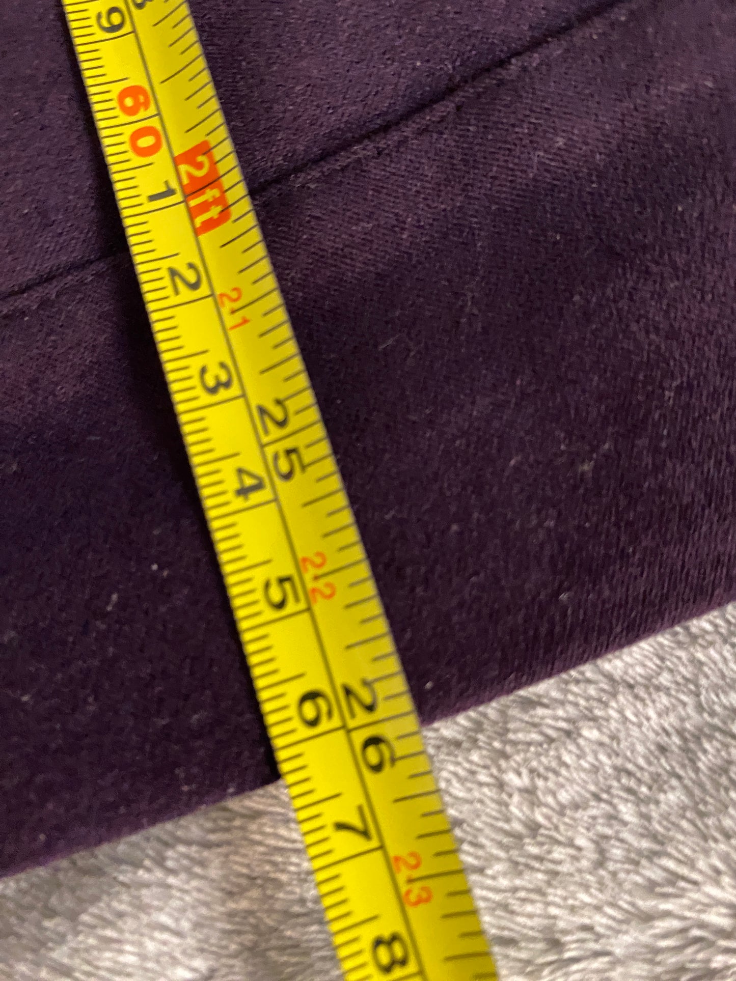 Trousers Etc New York Purple Long Sleeve Zip Up Blazer Jacket