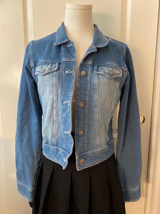 HardTail Forever Blue Long Sleeve Button Up Denim Indie Jean Jacket